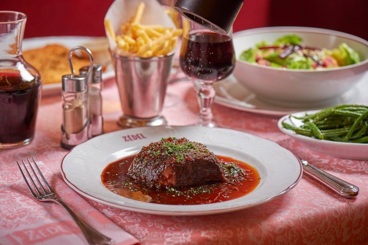 Flat Iron Steak - Brasserie Zedel, French Restaurant