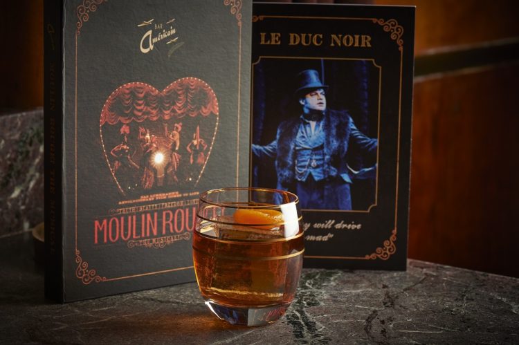Moulin Rouge the Musical menu at Bar Americain